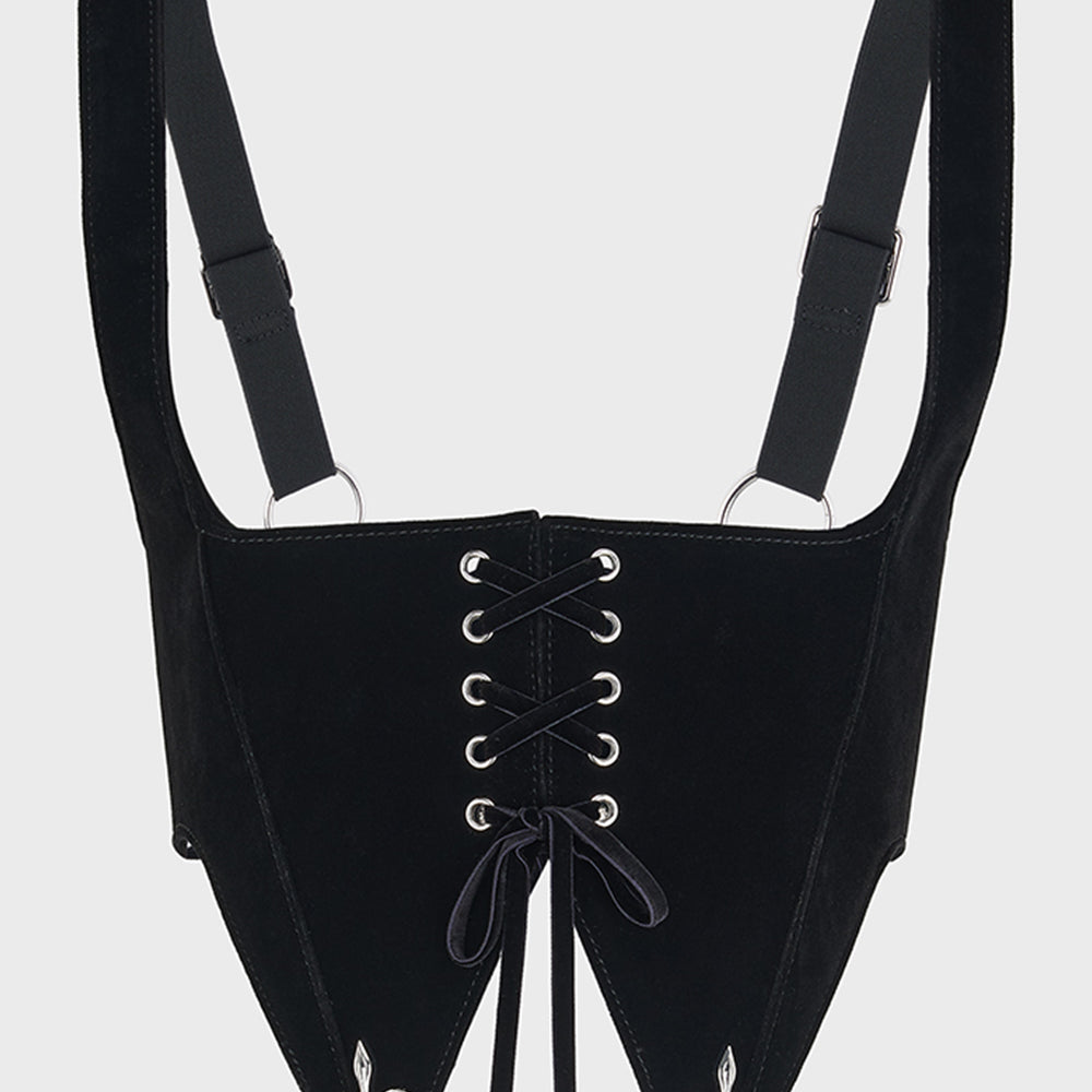 Crucifix Square Neck Underbust Harness ‐ KILLSTAR