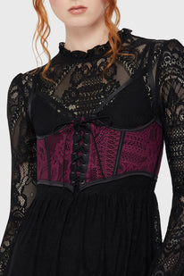 Arden Lace Basque [Plum]