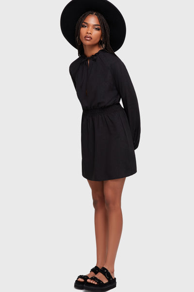 Autumna Mini Dress [Black]