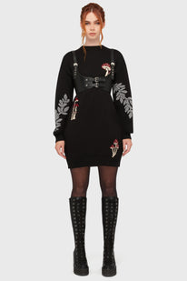 Bitter Morelle Sweater Dress