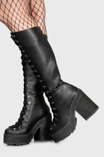 Bloodletting Knee-High Boots