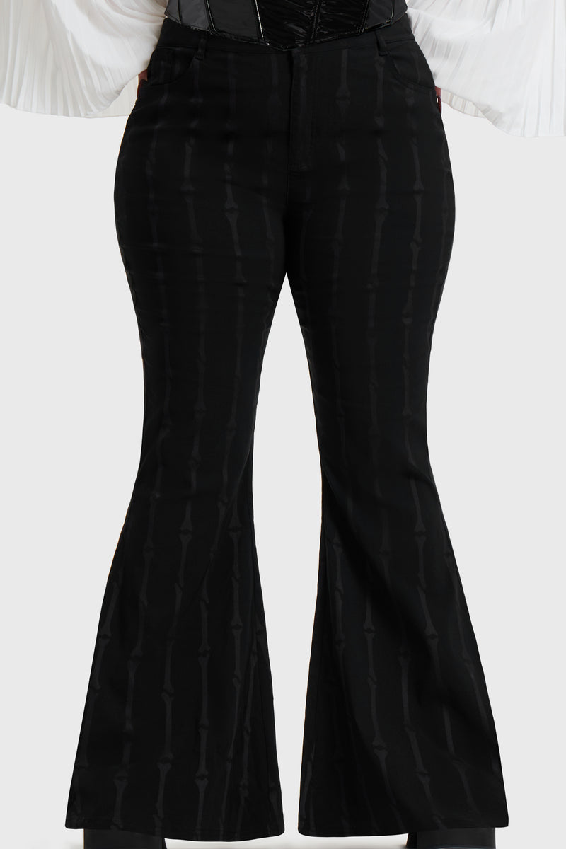 Bone Stripe Flares
