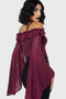 Breathless Lace Bardot Top [Plum]