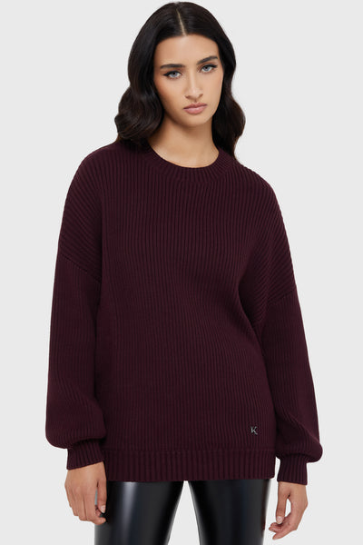 Belinda Sweater [AUBERGINE]