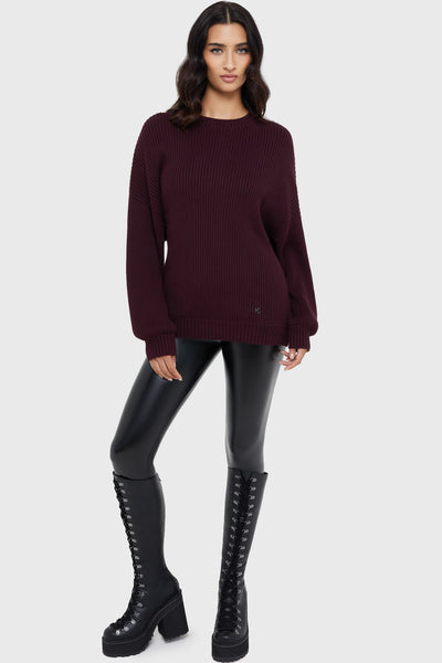 Belinda Sweater [AUBERGINE]