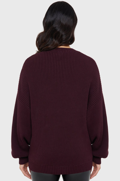 Belinda Sweater [AUBERGINE]