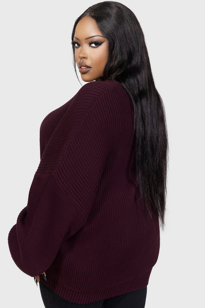 Belinda Sweater [AUBERGINE]