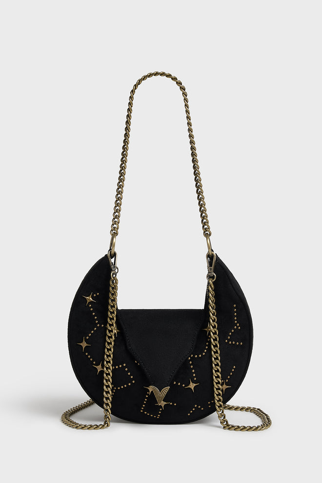 Celestial Sky Velvet Crossbody Bag