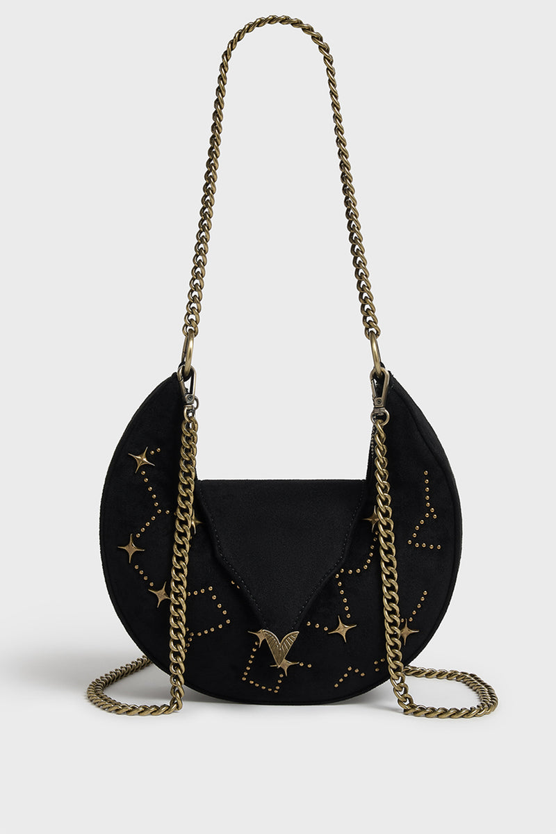 Celestial Sky Velvet Crossbody Bag