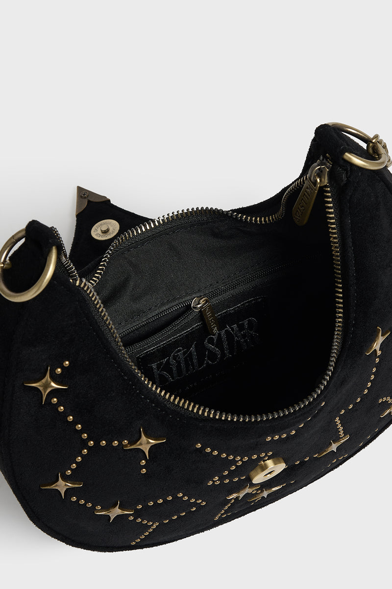 Celestial Sky Velvet Crossbody Bag