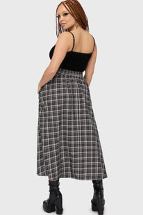 Chapel Blessing Plaid Midi Skirt