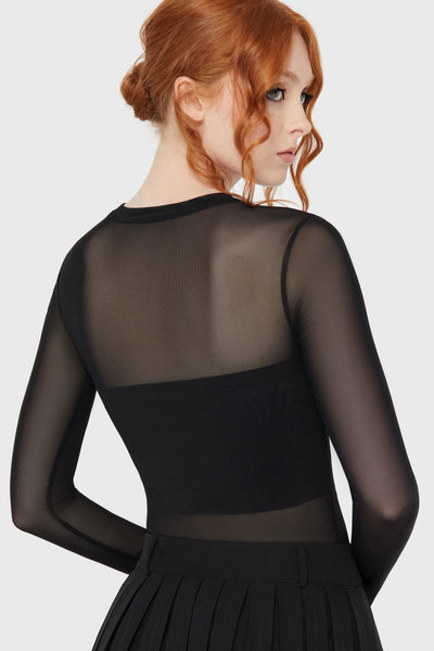 Corpse Bride Emily Mesh Top