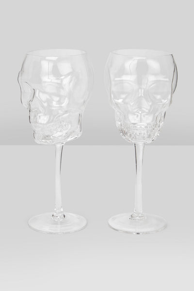 Cranium Wine Glasses [CLEAR]