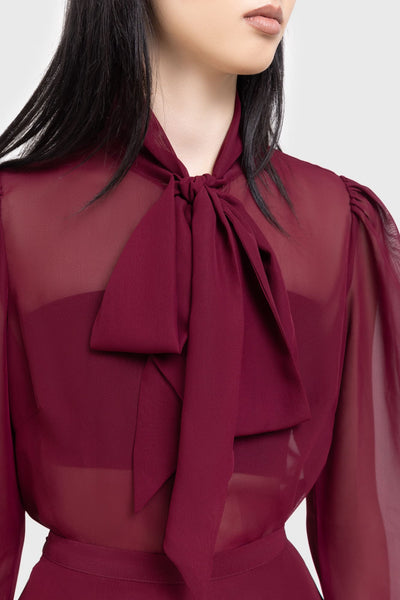 Crimson Oracle Blouse