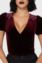 Crimson Web Wrap Top
