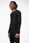 Crossed Mesh Long Sleeve Top Resurrect