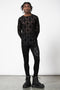 Crossed Mesh Long Sleeve Top Resurrect