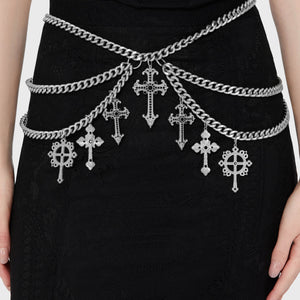 Crucifix Chain Belt