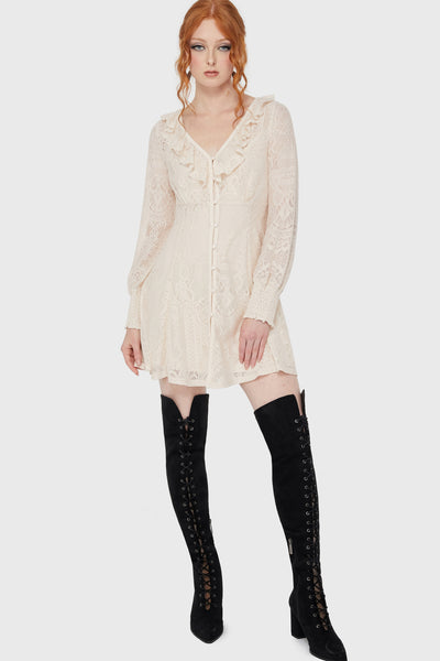 Cybele Lace Dress [Ivory]