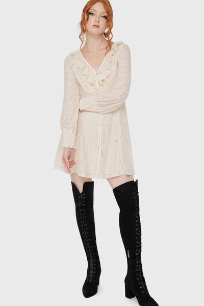 Cybele Lace Dress [Ivory]