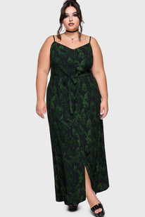 Cottage Chorus Maxi Dress [BLACK/GREEN]