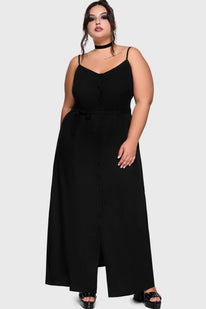 Cottage Chorus Maxi Dress [BLACK]
