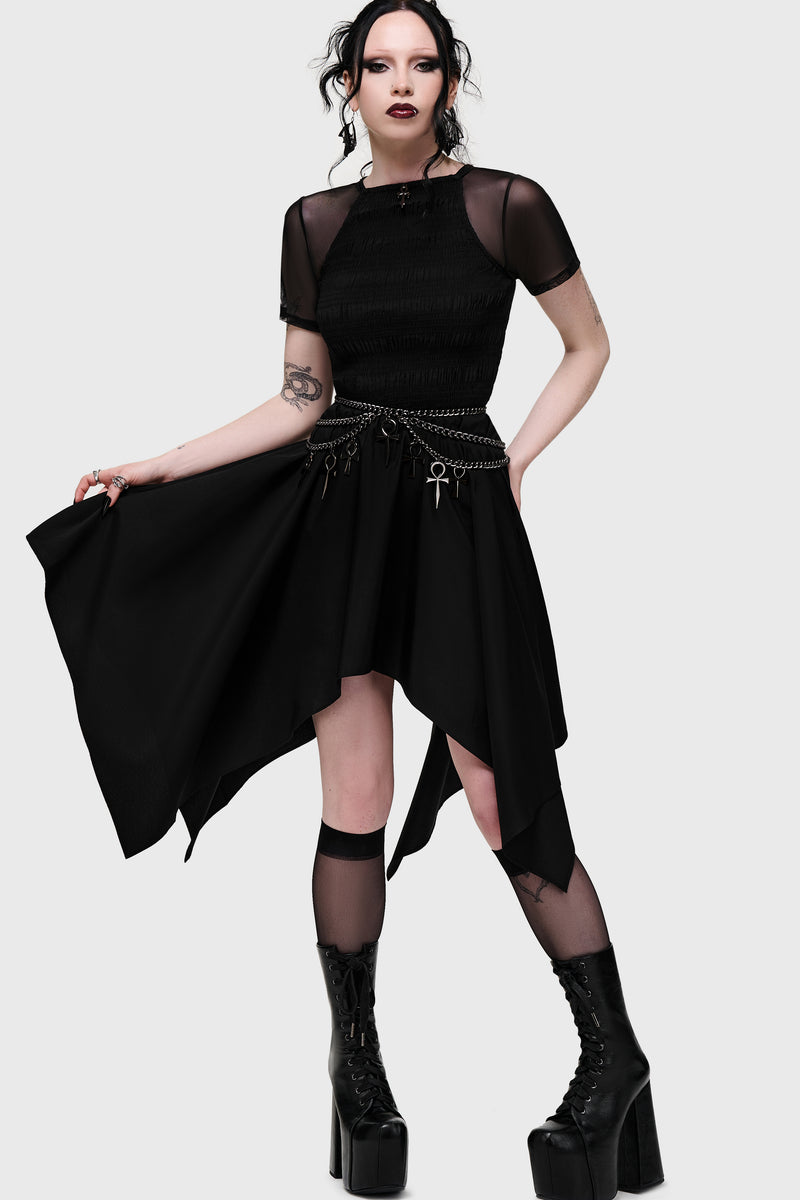 Dark Wings Midi Dress