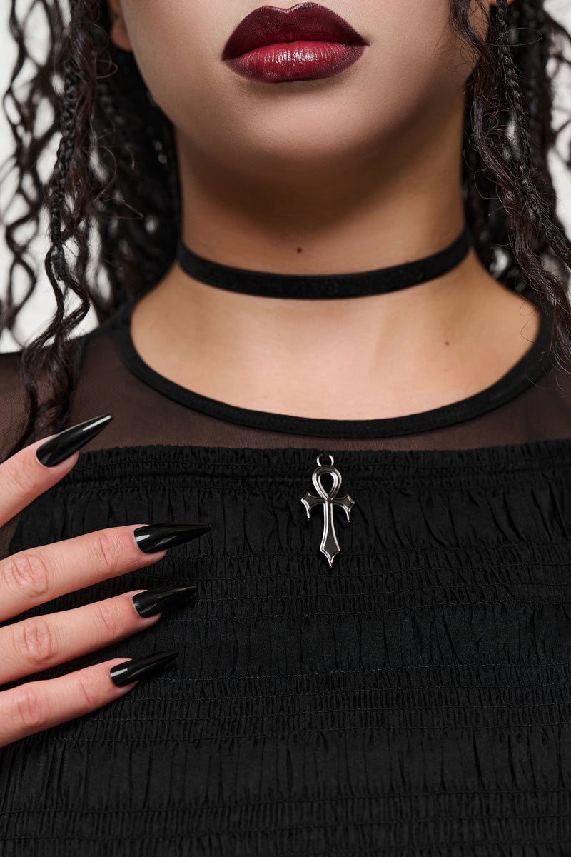 Dark Wings Midi Dress