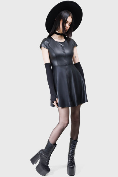 killstar leather dress Batphase Dress