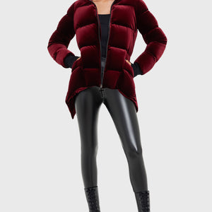 Deadliest Nightvelvet Puffer Coat [RED]