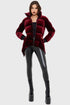 Deadliest Nightvelvet Puffer Coat [RED]