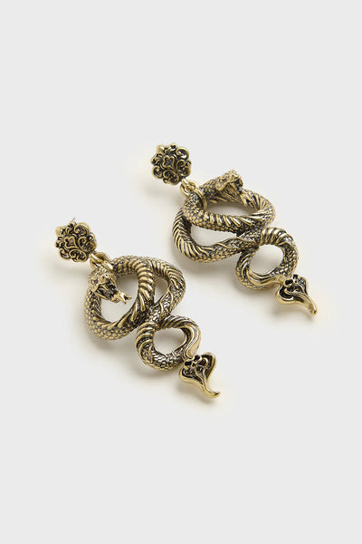 Deadly Coil Earrings [Gold]
