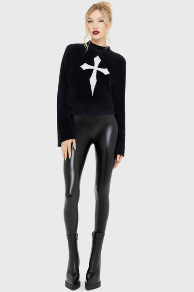 Dead Romantic Sweater [BLACK/WHITE]