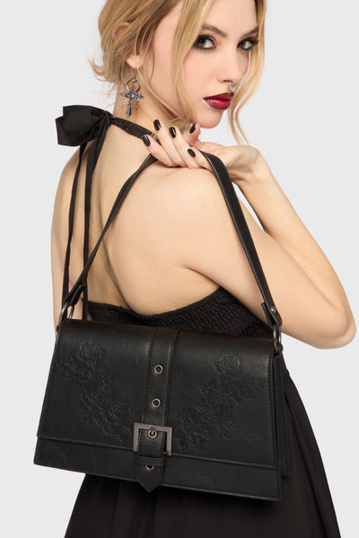 Devil's Darling Debossed Handbag