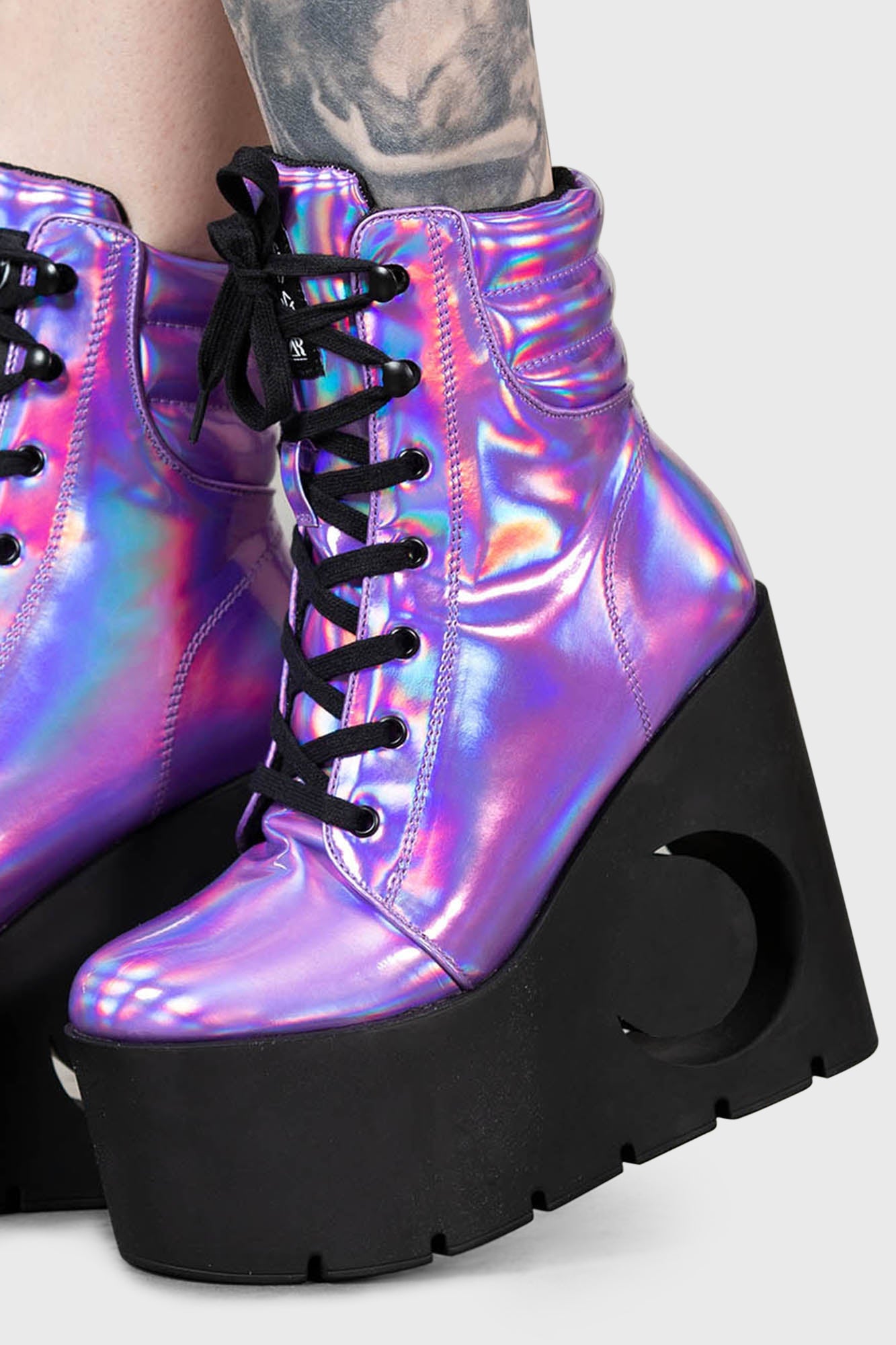 Holographic boots sale