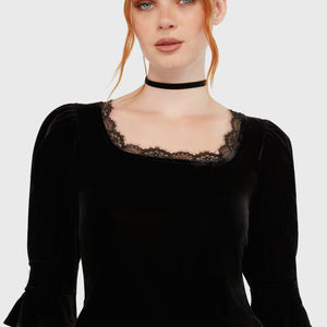 Dottie Dottie Velvet Top