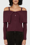 Dusk Empress Knit Top [Purple]