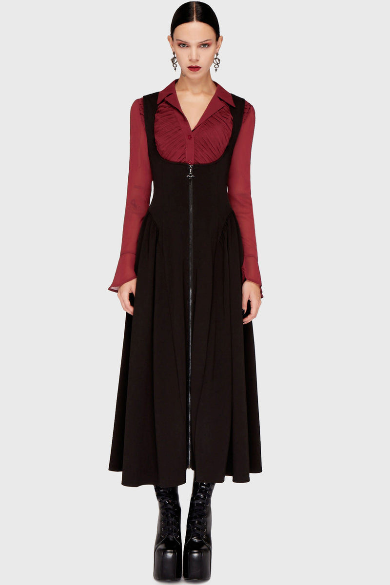 Dusk And Darkness Underbust Maxi Dress