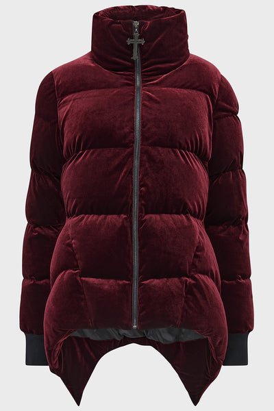Deadliest Nightvelvet Puffer Coat [RED]