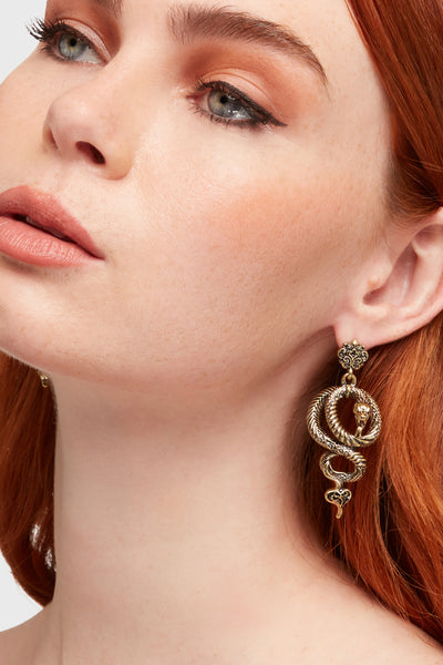 Deadly Coil Earrings [Gold]