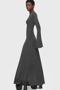 Drenched Grief Maxi Dress [Grey]