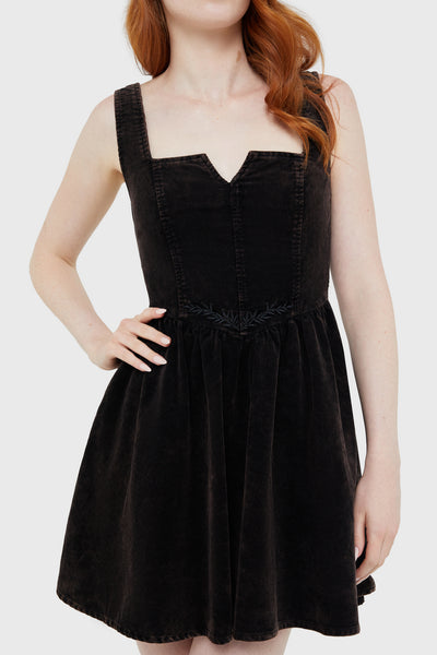 Elderroot Mini Dress [BROWN]