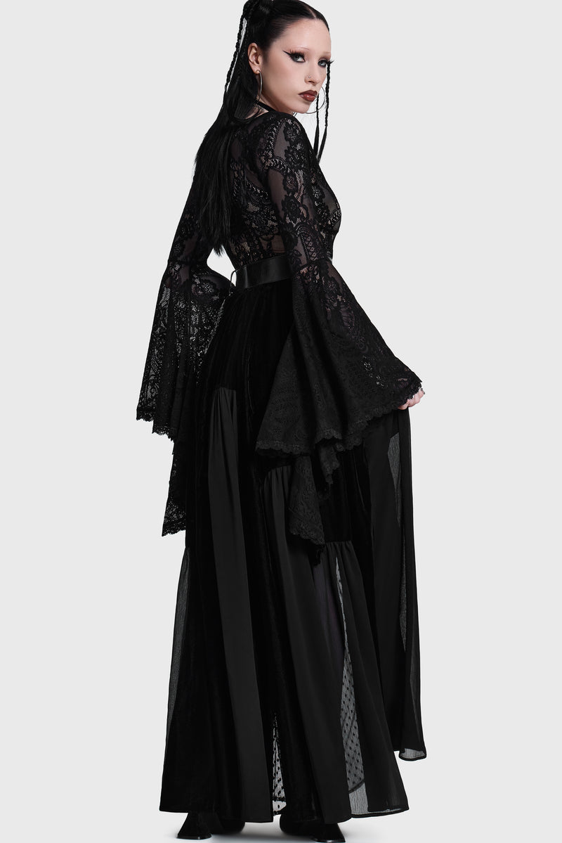 Estria Hex Maxi Skirt