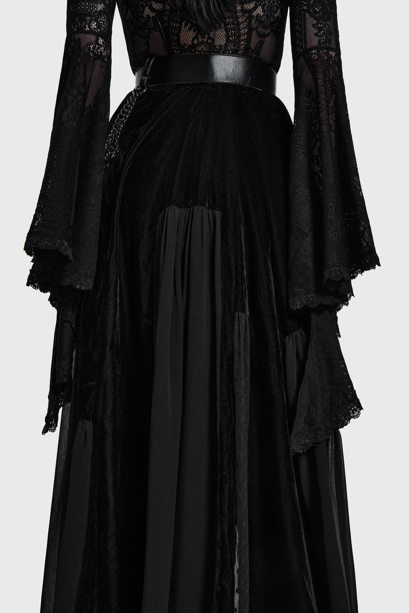 Estria Hex Maxi Skirt