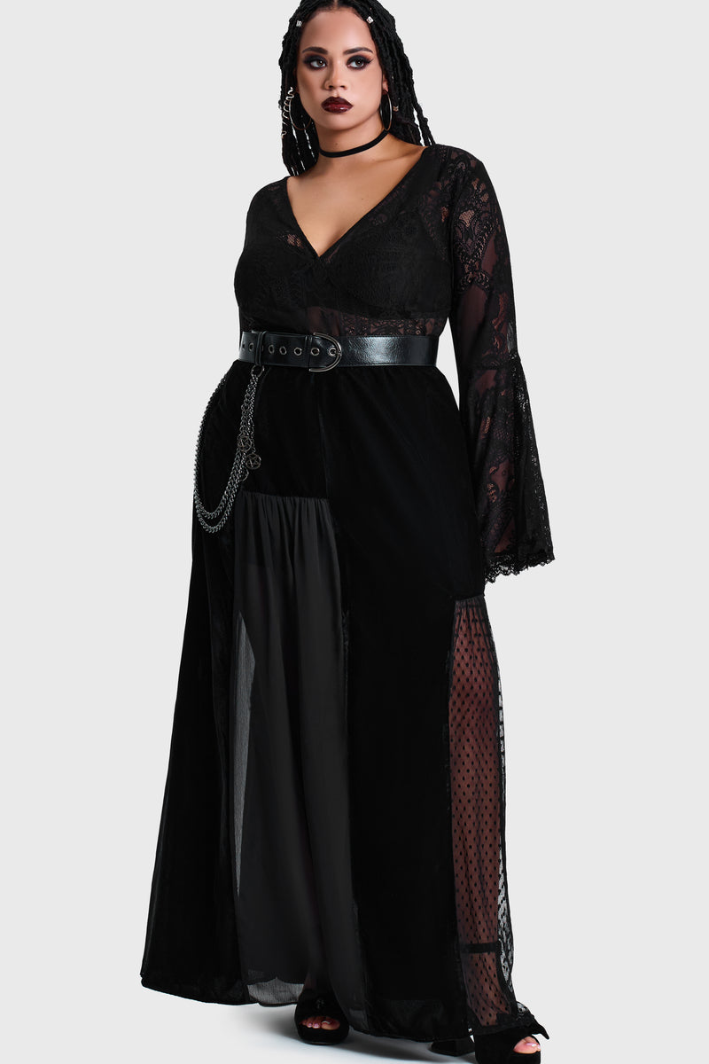 Estria Hex Maxi Skirt