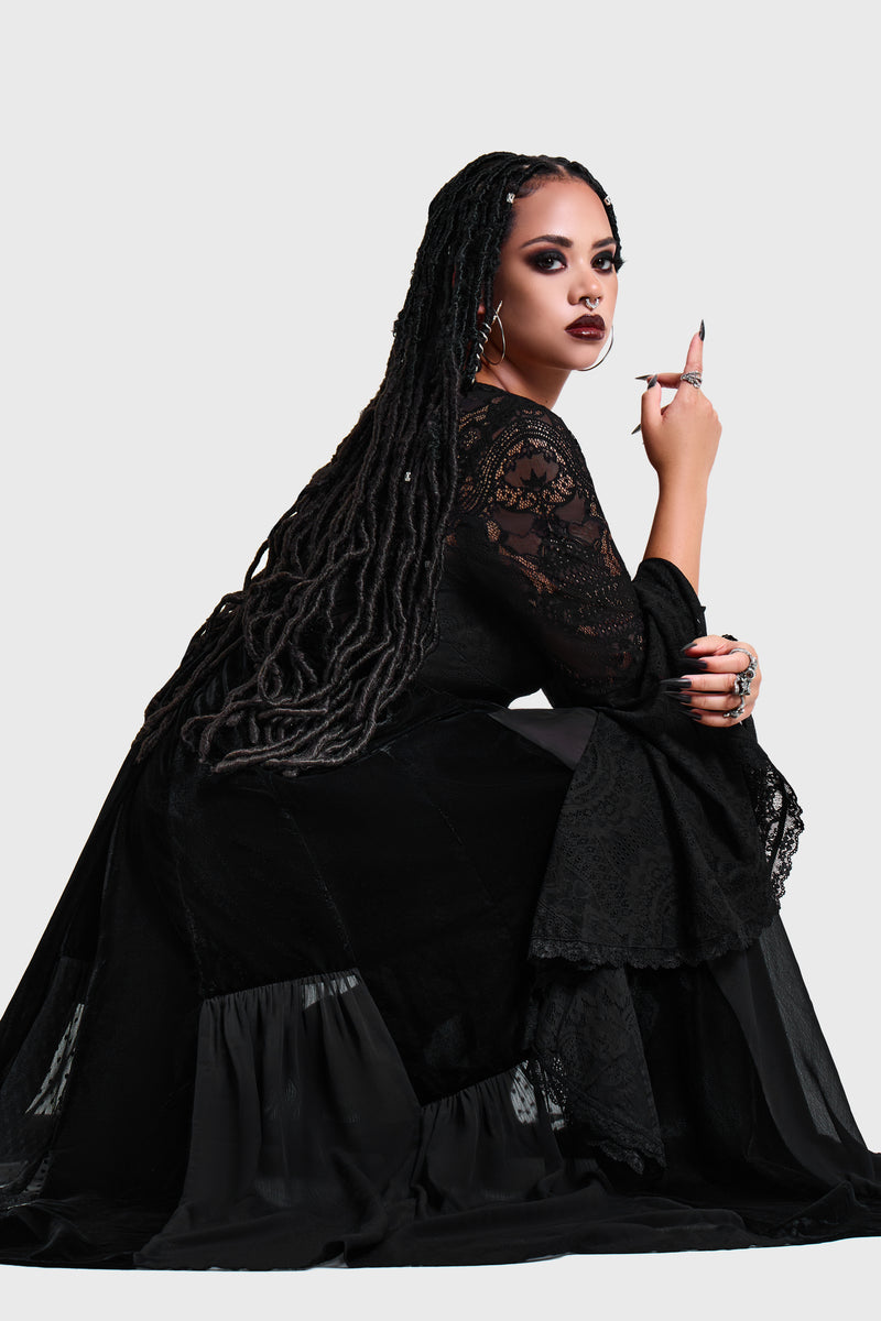 Estria Hex Maxi Skirt
