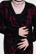 Funeral Rose Knitted Cardigan