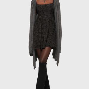 Forget Wishing Knit Cardigan [Grey]