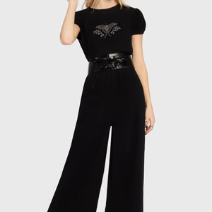 Gaia Adorned Embroidered Jumpsuit