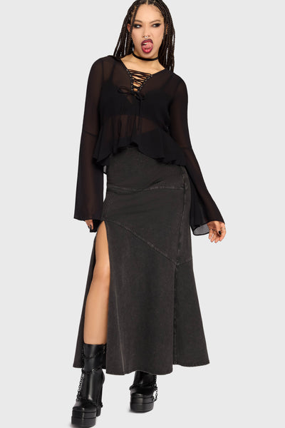 Gaia Adorned Long Sleeve Top